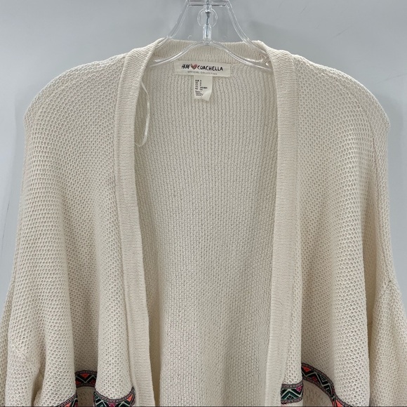 H&M Coachella Boho Cream Cardigan - Picture 3 of 12